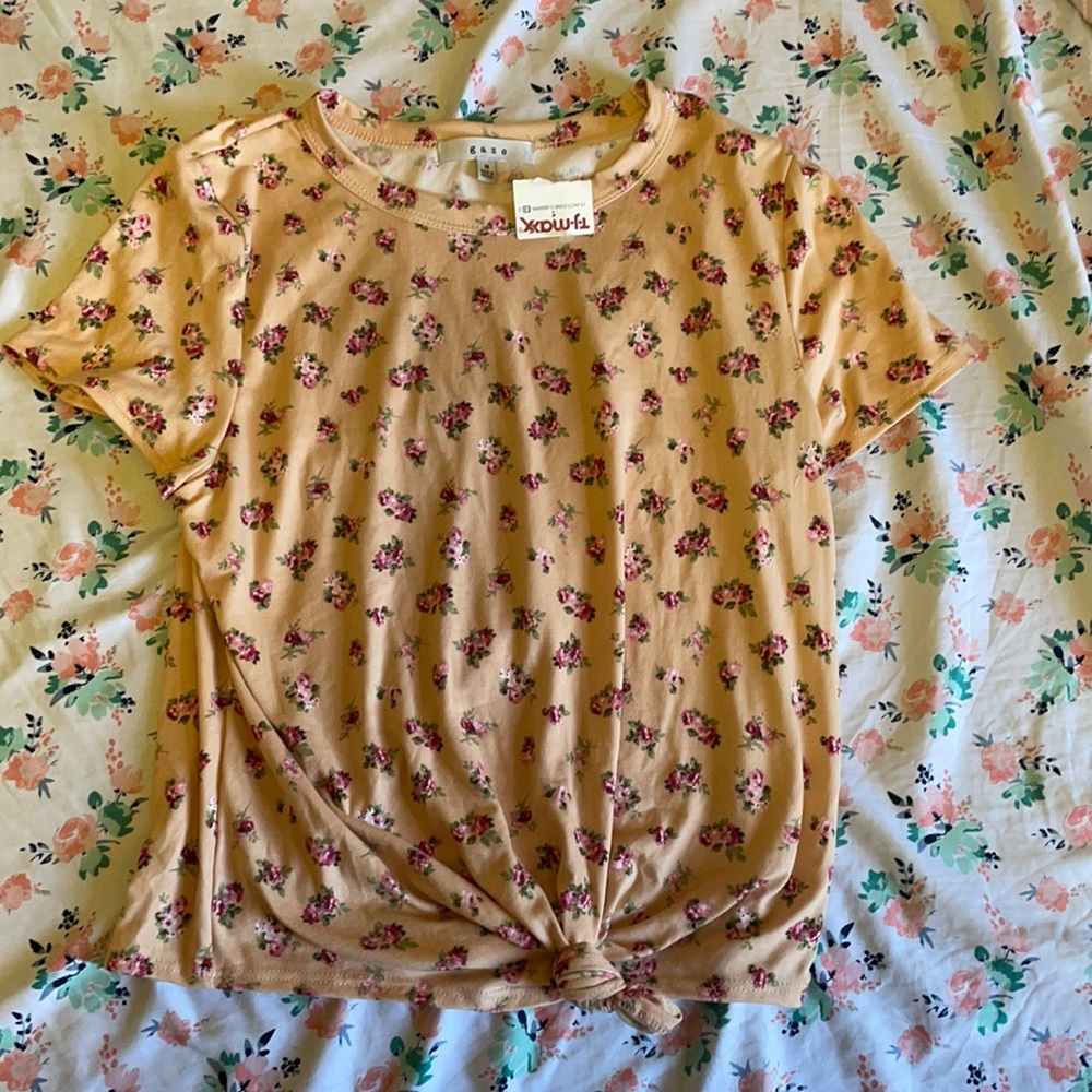 Flower pink top🌸